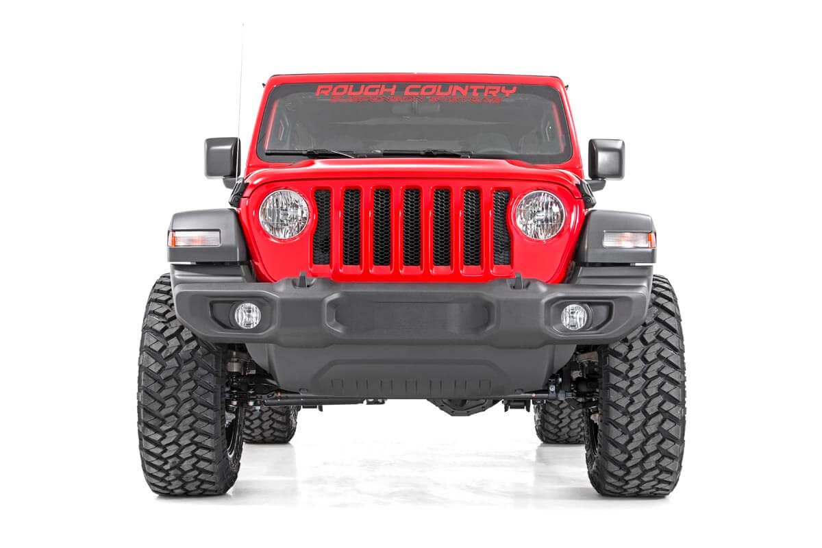 Jeep Wrangler Unlimited Suspension Lift Kit - Rough Country - 2.5 Inch Lift Kit | V2 - '18-'23